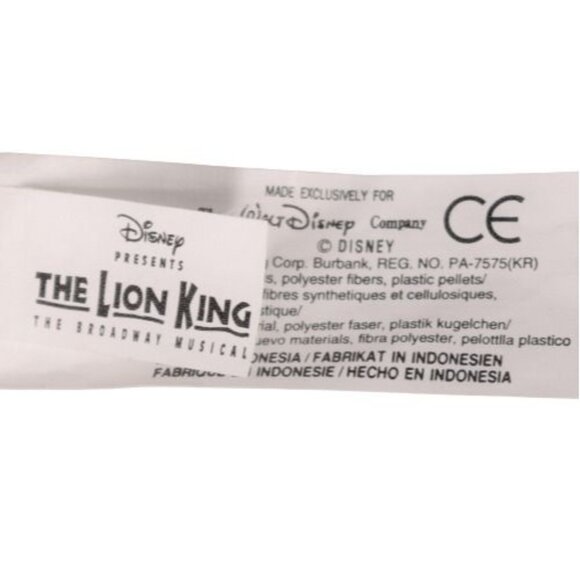Trickster #2 Lion King 9" Bean Bag Plush Retired Disney Store Broadway Musical - Picture 8 of 10